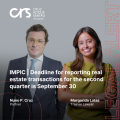 IMPIC | Deadline for reporting real estate transactions for the second quarter is September 30