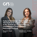 Cultural Patronage – Decree-Law No. 167/2026 of 17 August – Amendment to the Statute on Tax Benefits and establishment of the National Patronage Platform.